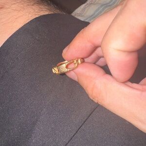 14k Solid Gold ring - 585 Stmpd